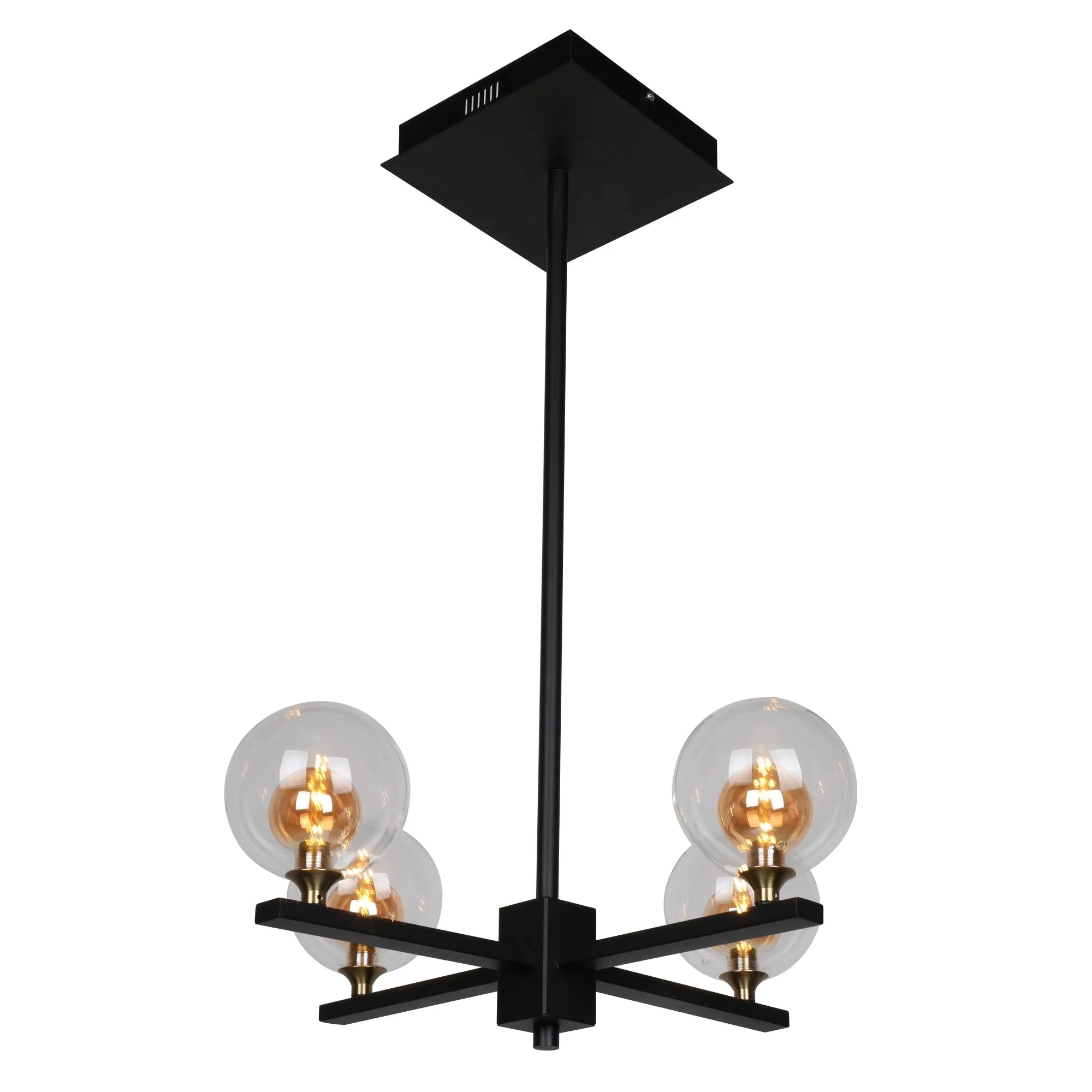 Florence Amber Glass Shade Led Pendant Light