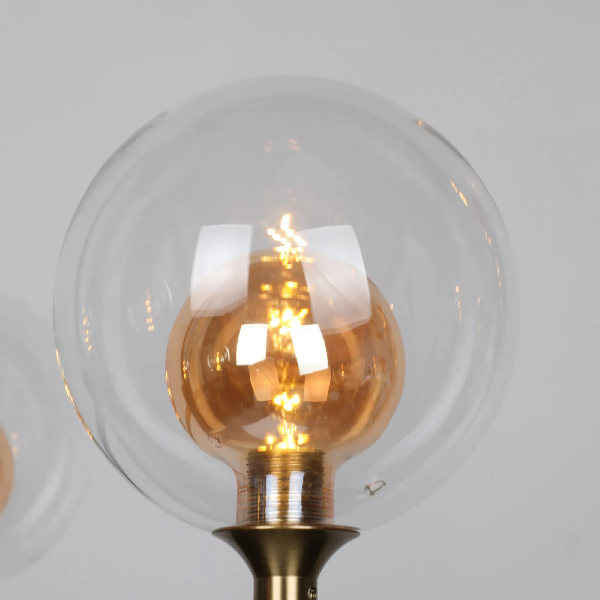 Florence Amber Glass Shade Led Pendant Light