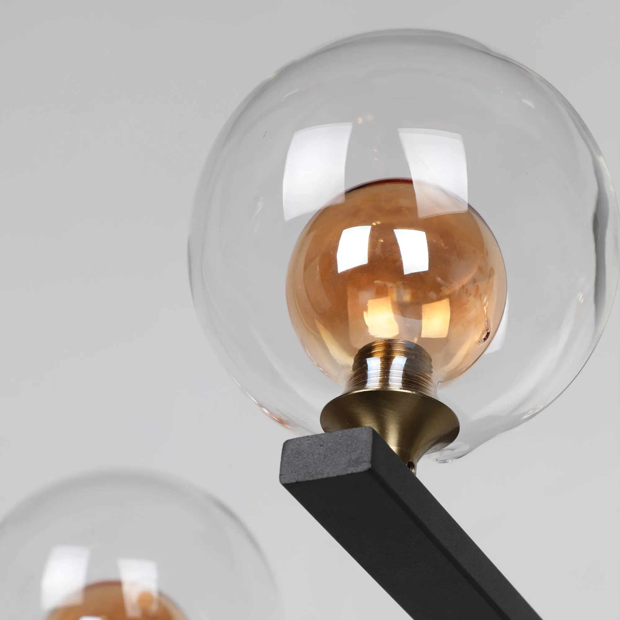 Florence Amber Glass Shade Led Pendant Light