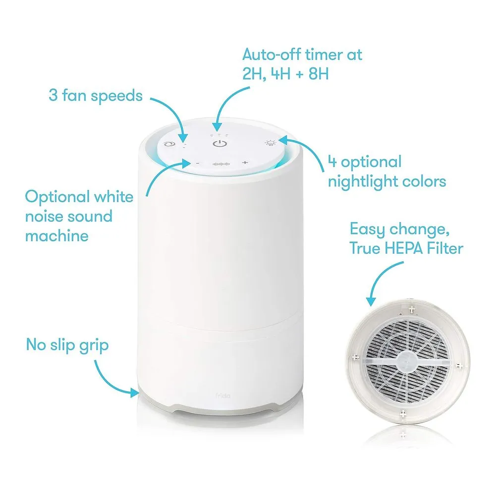 Fridababy 3-in-1 Air Purifier Sound Machine   Nightlight