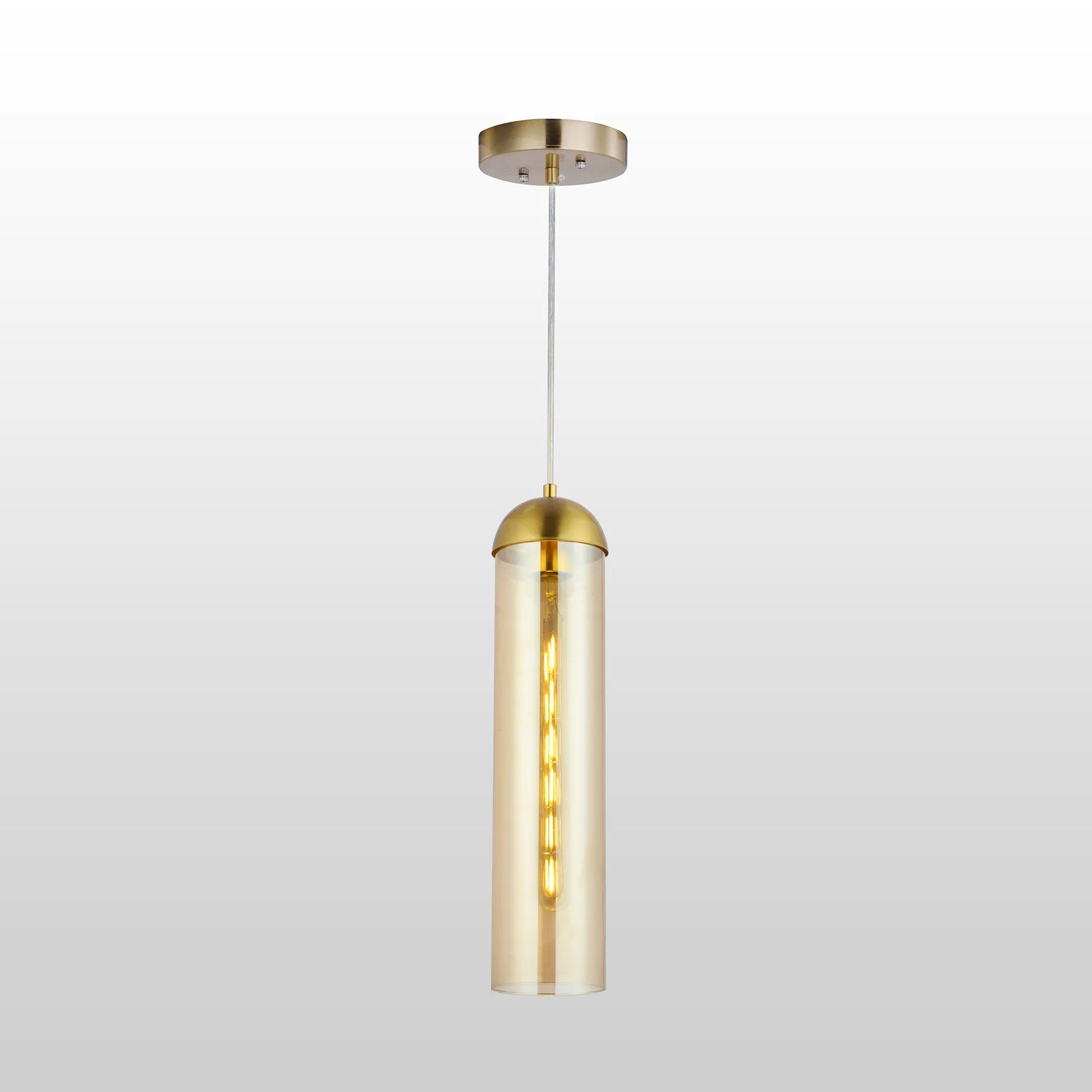 Gidra Cylinder Glass Indoor & Outdoor Pendant Light