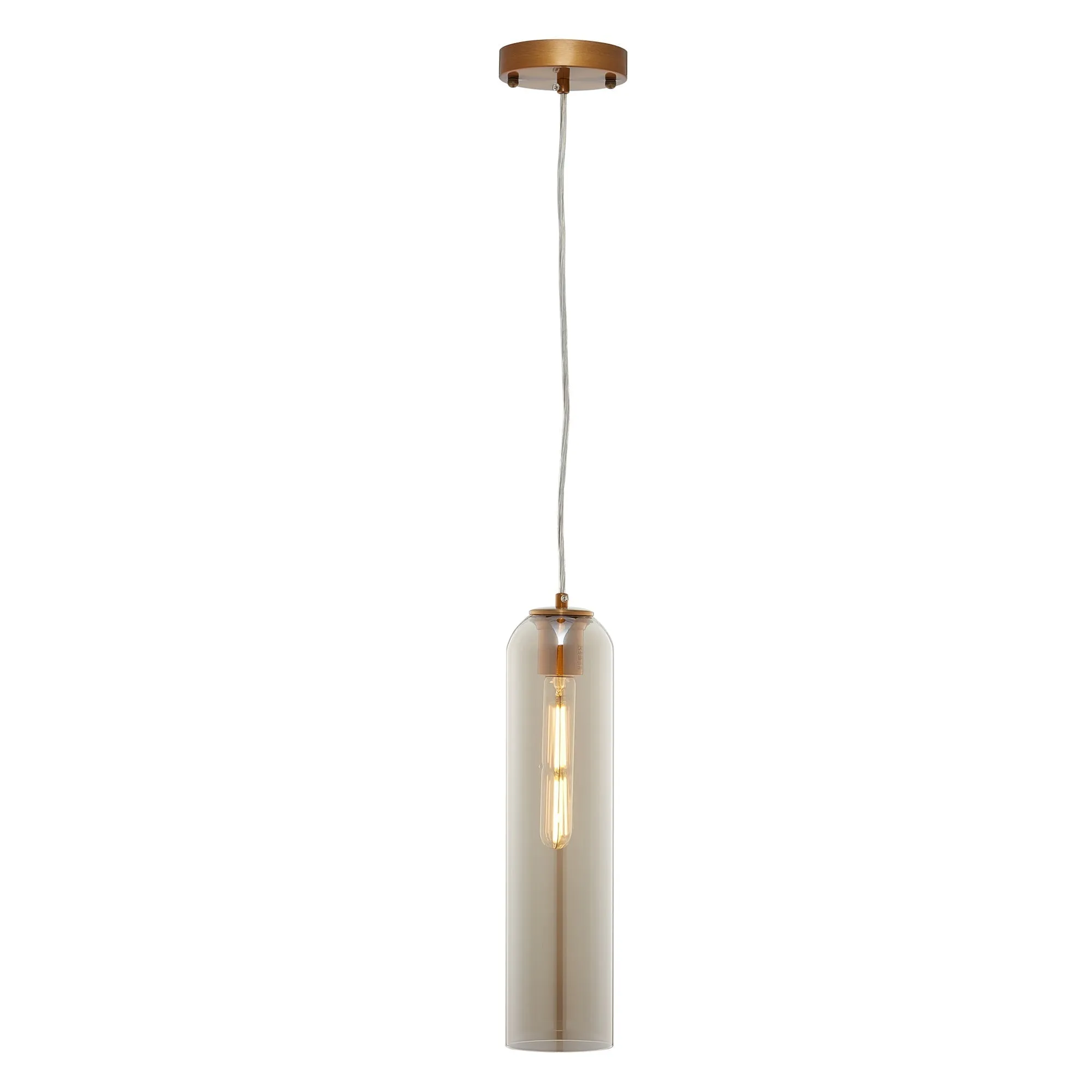 Gidra Cylinder Glass Indoor & Outdoor Pendant Light