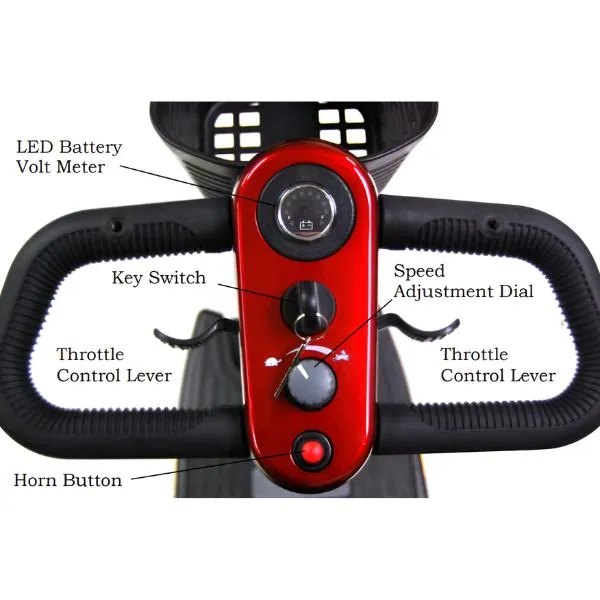 Golden Technologies Buzzaround XL 3-Wheel Mobility Scooter GB121B-STD