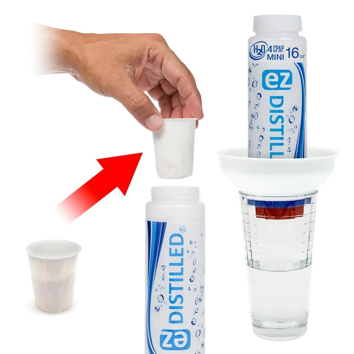 H2O 4 CPAP Mini EZ Distilled Water Filtration System