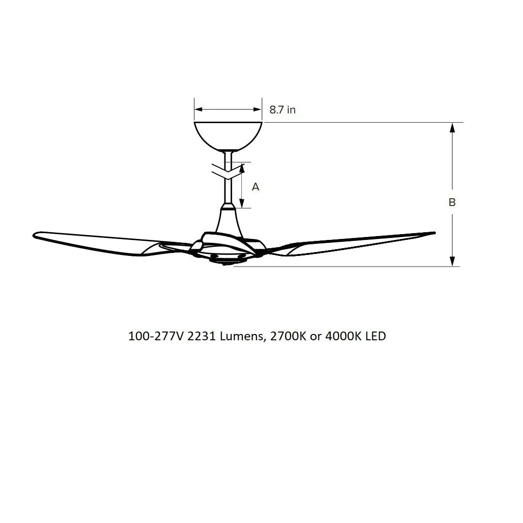 Haiku 52 Outdoor Universal Mount Ceiling Fan
