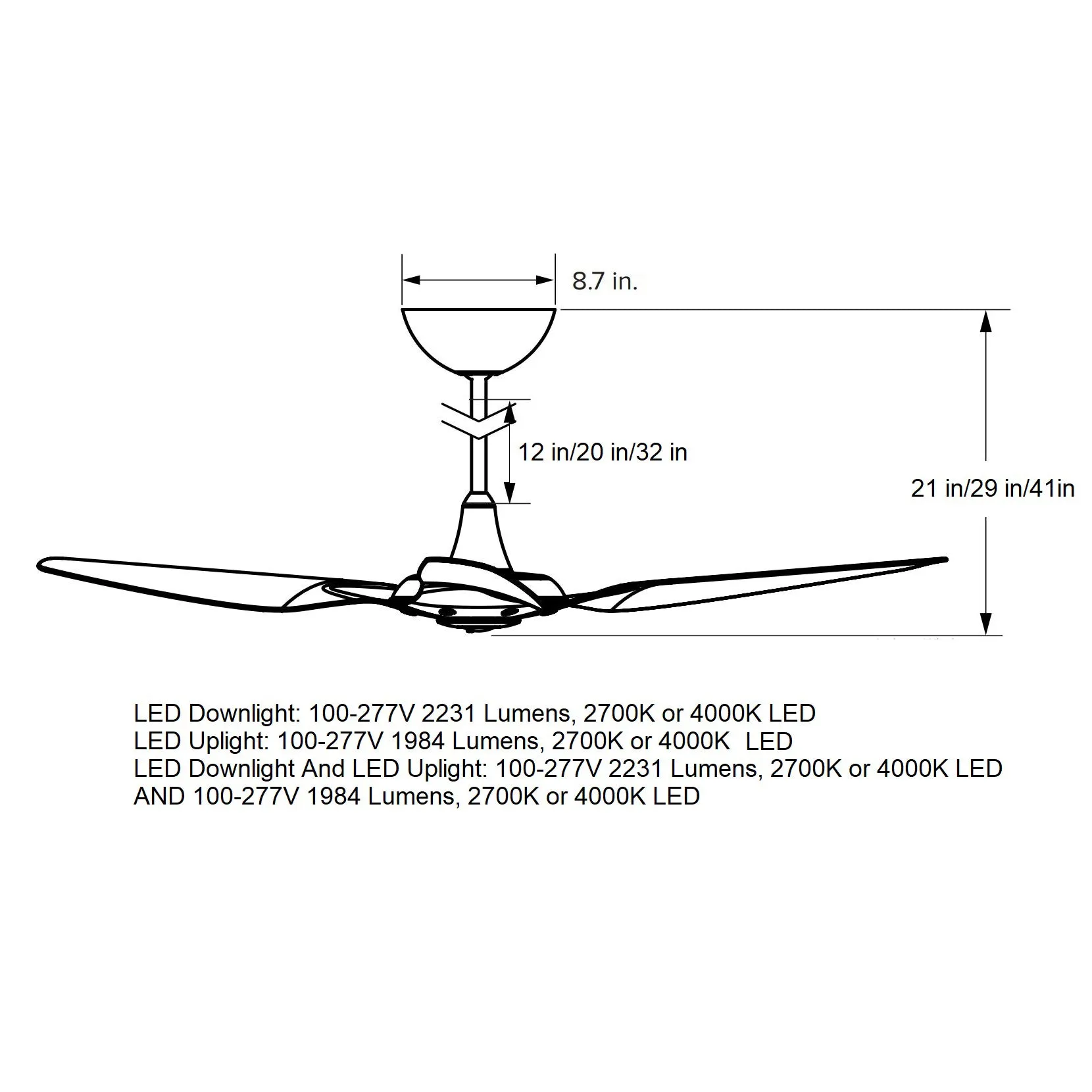 Haiku 60 Bamboo Universal Mount Ceiling Fan