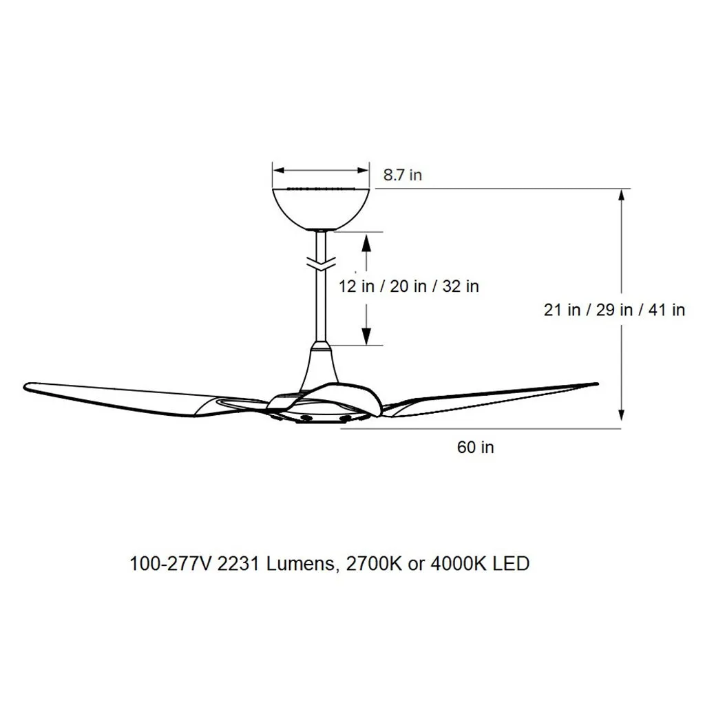 Haiku 60 Outdoor Universal Mount Ceiling Fan