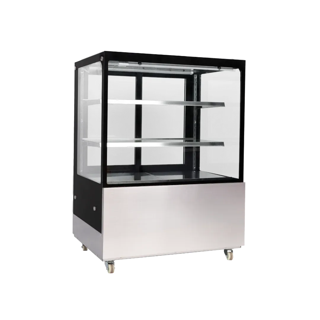 Hamoki Chilled Deli Patisserie Flat Glass Display Fridge 330 Litre - 251014