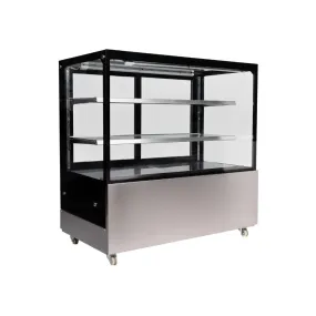 Hamoki Chilled Deli Patisserie Flat Glass Display Fridge 580 Litre - 251016