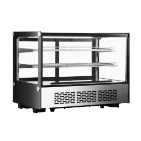 Hamoki Refrigerated Countertop Fridge Display Chiller 135 Litre Flat Glass - 251013