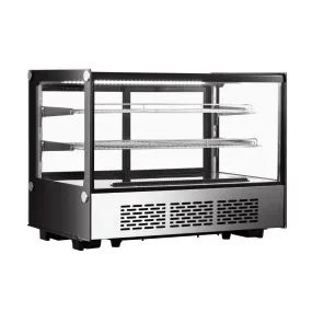 Hamoki Refrigerated Countertop Fridge Display Chiller 160 Litre Flat Glass - 251012