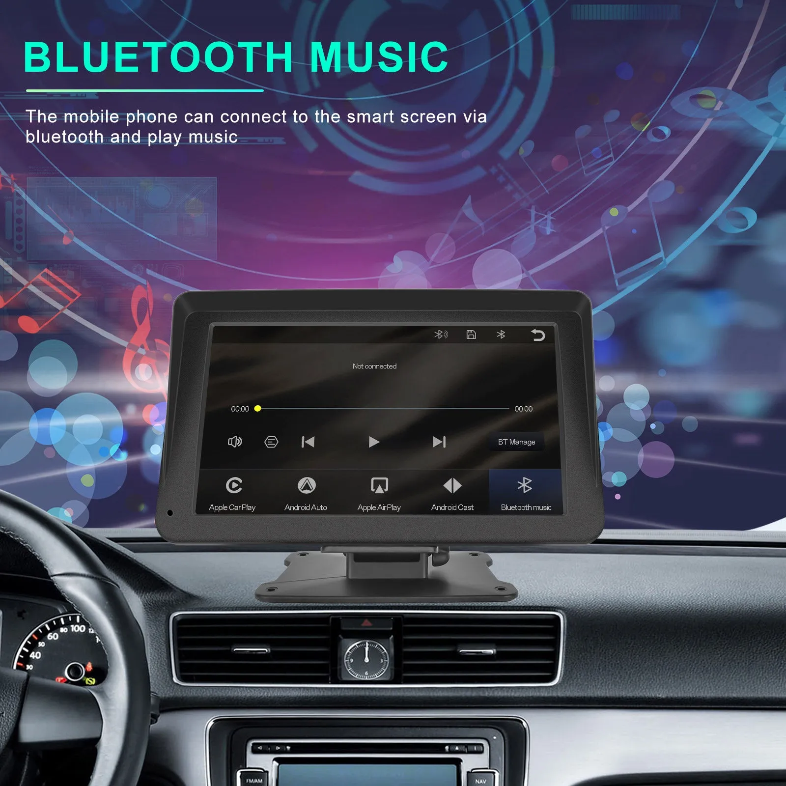 HD 7-inch Car Radio Multimedia Video Player Touch Screen Display