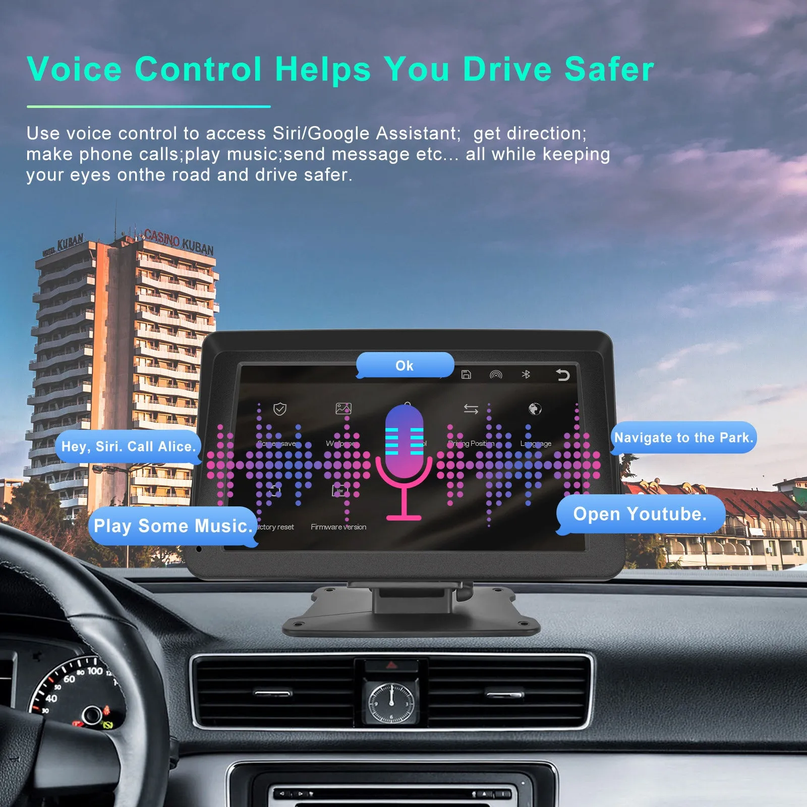 HD 7-inch Car Radio Multimedia Video Player Touch Screen Display
