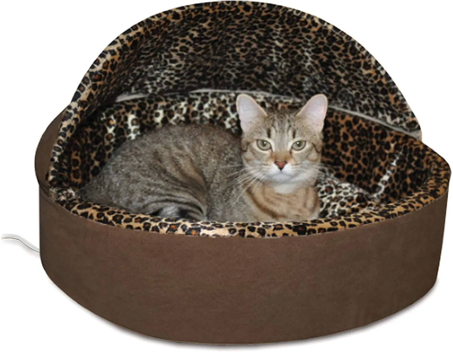 Heated Cat Bed with Hood - K&H Pet Products Thermo-Kitty Bed Deluxe Hooded