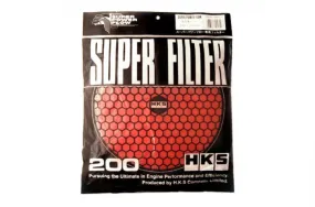 HKS 2 Layer Wet 200mm Red Replacement Filter Element (hks70001-AK032)