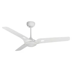 HOFFEN 52 inch 3-Blade Smart Ceiling Fan with LED Light Kit & Remote - White/White