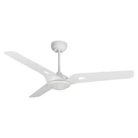 HOFFEN 56 inch 3-Blade Smart Ceiling Fan with LED Light Kit & Remote - White/White