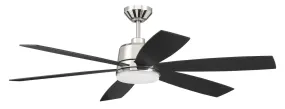 Hogan 54" Ceiling Fan in Polished Nickel