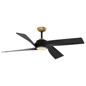 Horizon 56" Ceiling Fan in Brushed Gold