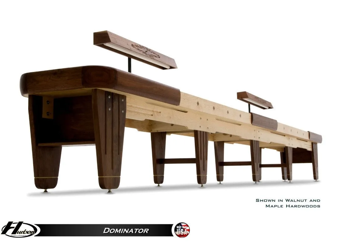 Hudson Dominator Shuffleboard 9'-22' Custom Wood and Stain Options