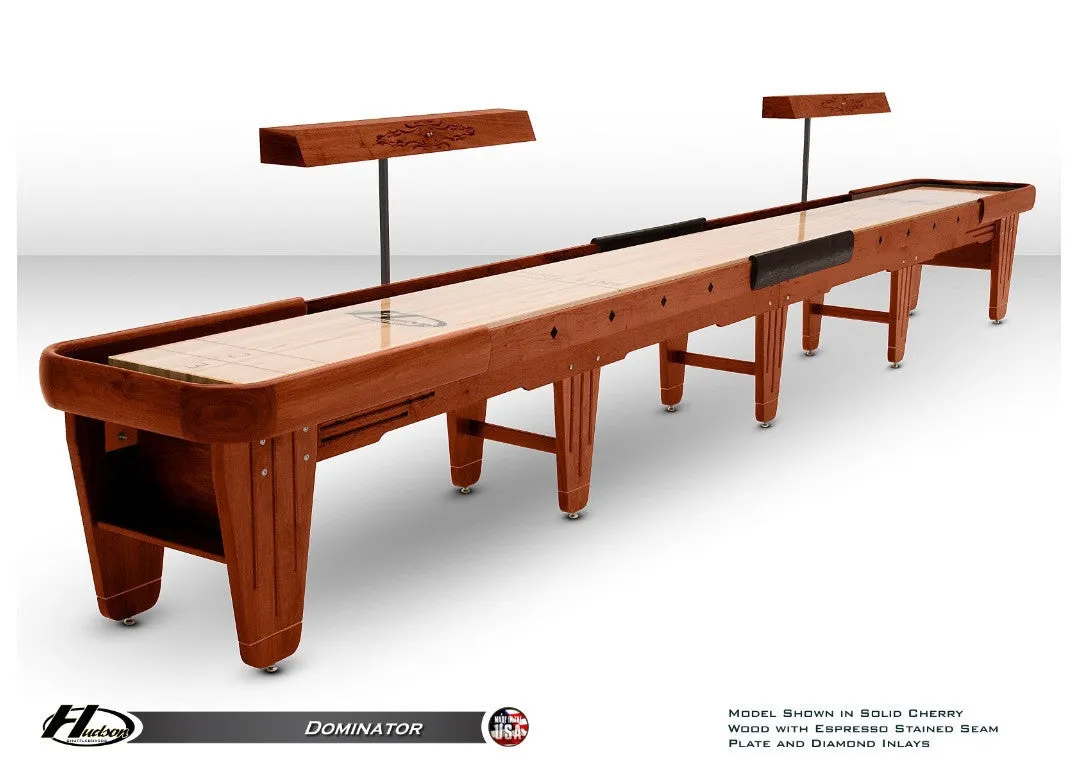 Hudson Dominator Shuffleboard 9'-22' Custom Wood and Stain Options