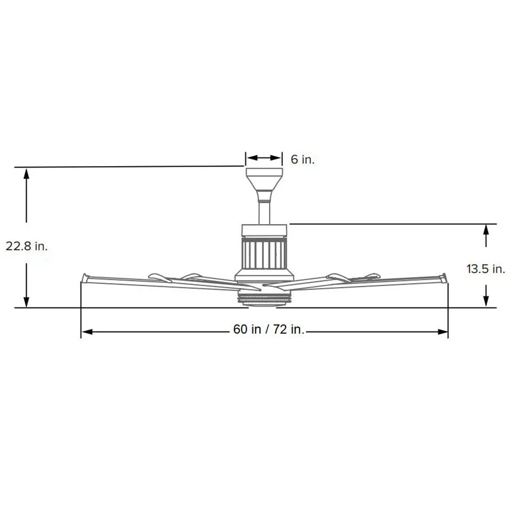 I6 Universal Mount Ceiling Fan