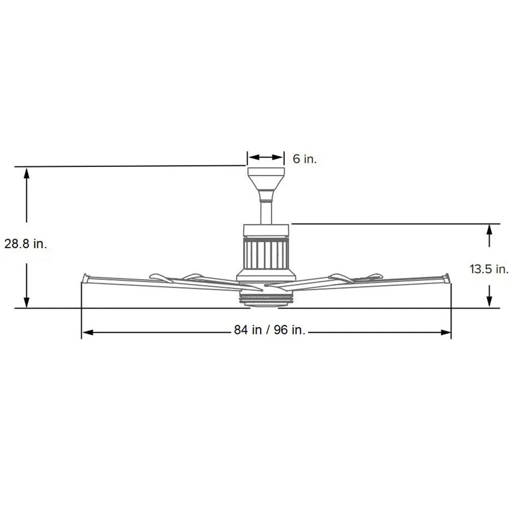 I6 Universal Mount Ceiling Fan