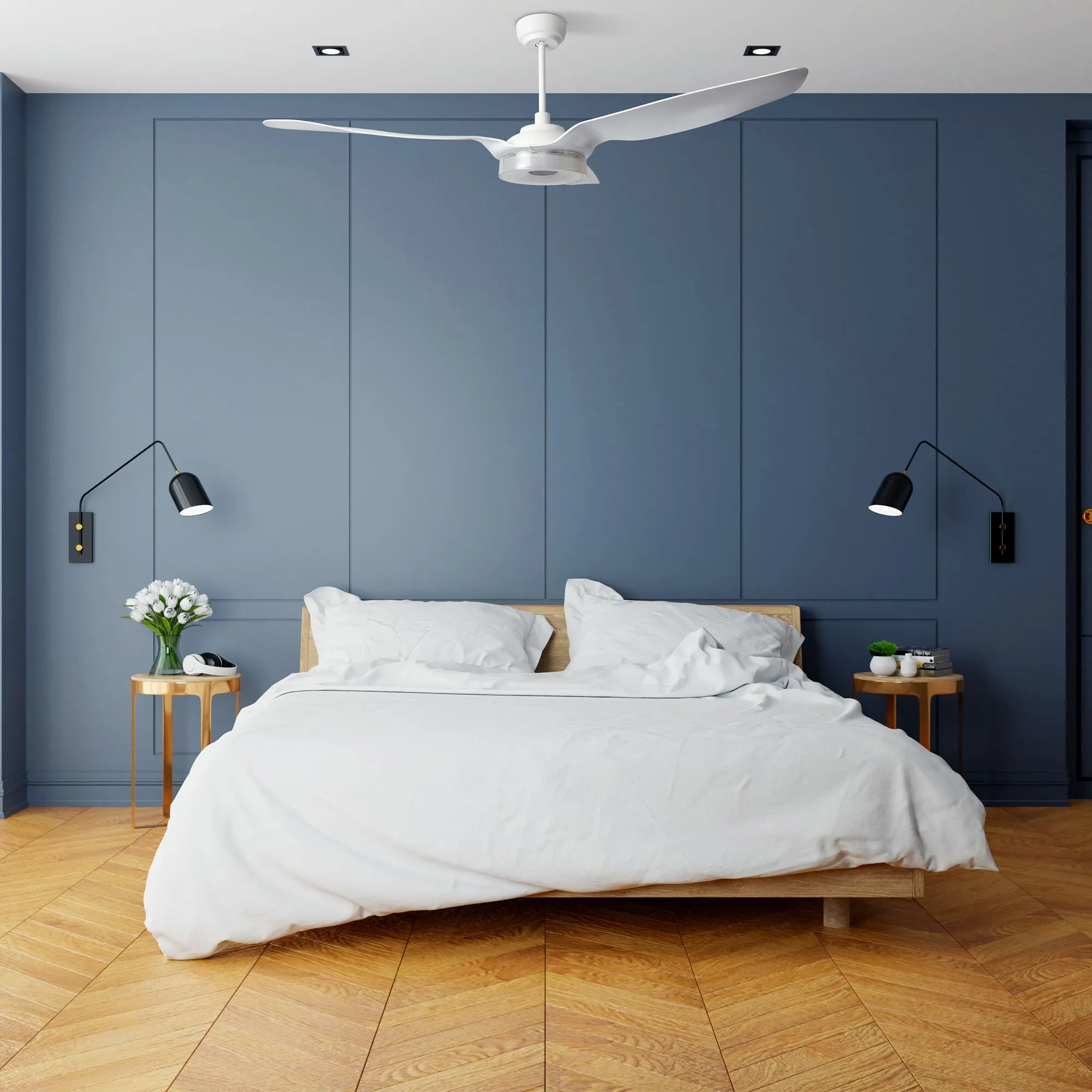 Icebreaker 56 inch WiFi Smart Ceiling Fan with LED Light - Set of 2