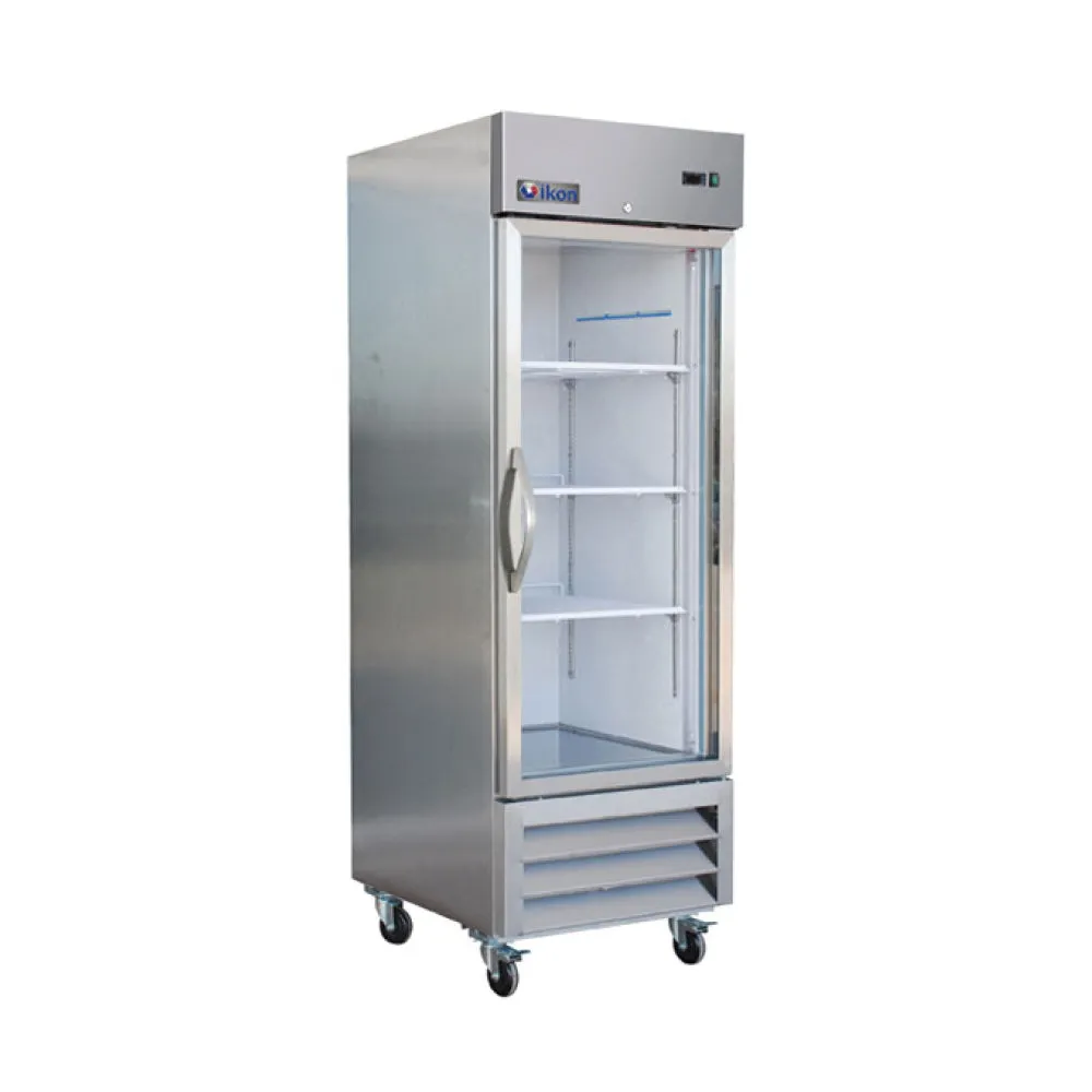 Ikon IB27FG 27" Bottom Mount Glass 1-Door Reach-In Freezer
