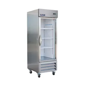 Ikon IB27FG 27" Bottom Mount Glass 1-Door Reach-In Freezer