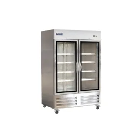 IKON IB54FG Double Glass Door Reach-In Freezer - Bottom Mount