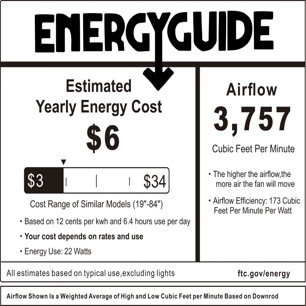Innovator Smart Ceiling Fan with LED Light Remote Outdoor/Indoor 52"