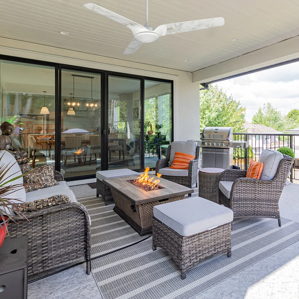 Innovator Smart Ceiling Fan with LED Light Remote Outdoor/Indoor 52"