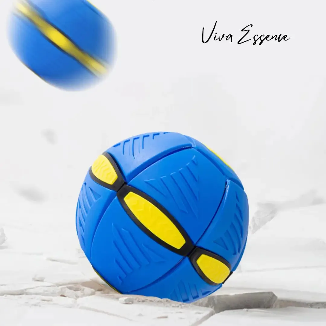 Interactive Flying Saucer Ball for Pets Lights & Dual Play Modes