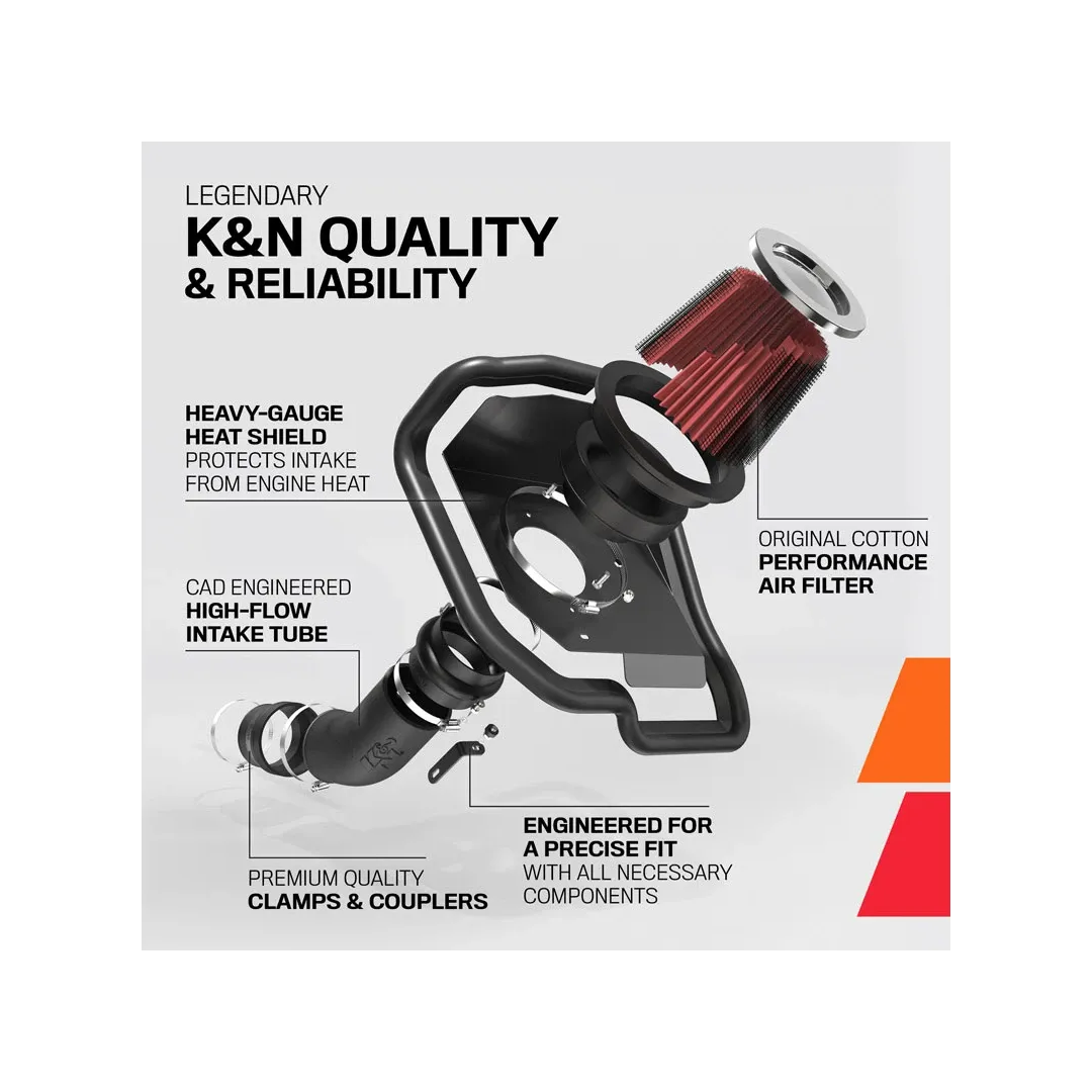 K&N 4.0 V6 Cold Air Intake - High Flow Roto-Mold Tube For Tacoma (2012-2015)