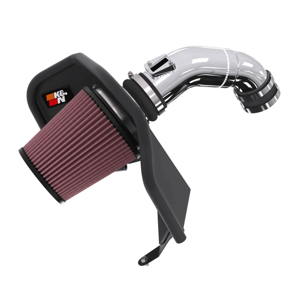 K&N - Cold Air Intake System - High-Flow Air Filter, Aluminum Tube (77-9043KP) - Toyota Tacoma (2024 )