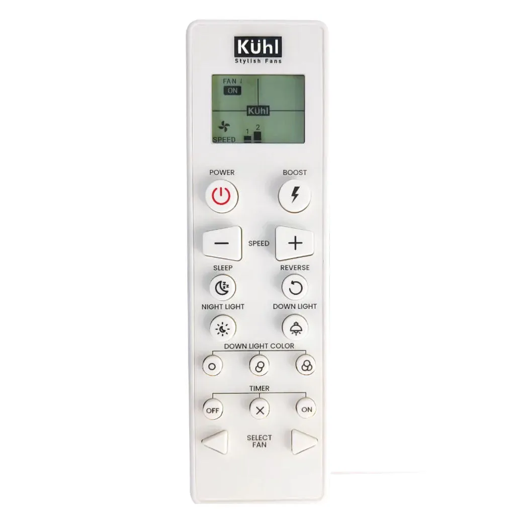Kuhl Luxus C4 BLDC Underlight Ceiling Fan With Remote 1200 mm White