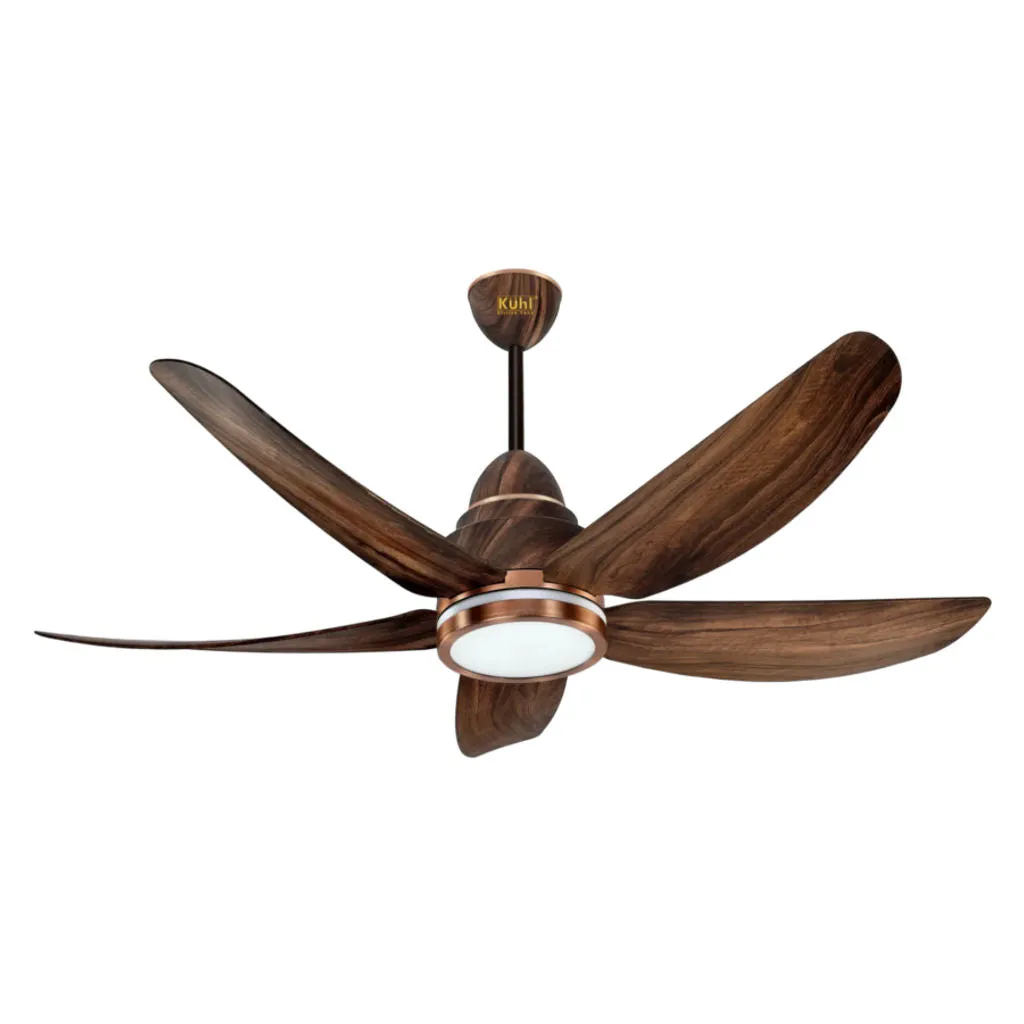 Kuhl Luxus C5 BLDC Underlight Ceiling Fan 1200mm Teak