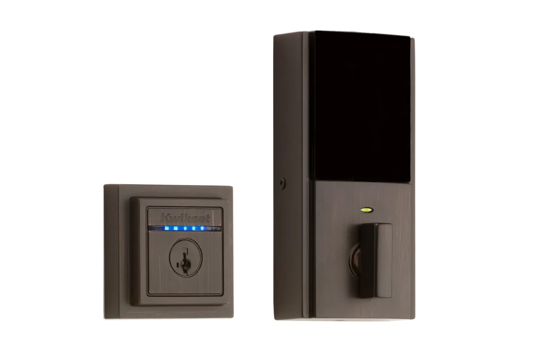 Kwikset 925KEVO2CNT Second Generation Kevo Bluetooth Enabled Contemporary Deadbolt SmartKey with RCAL Latch and RCS Strike
