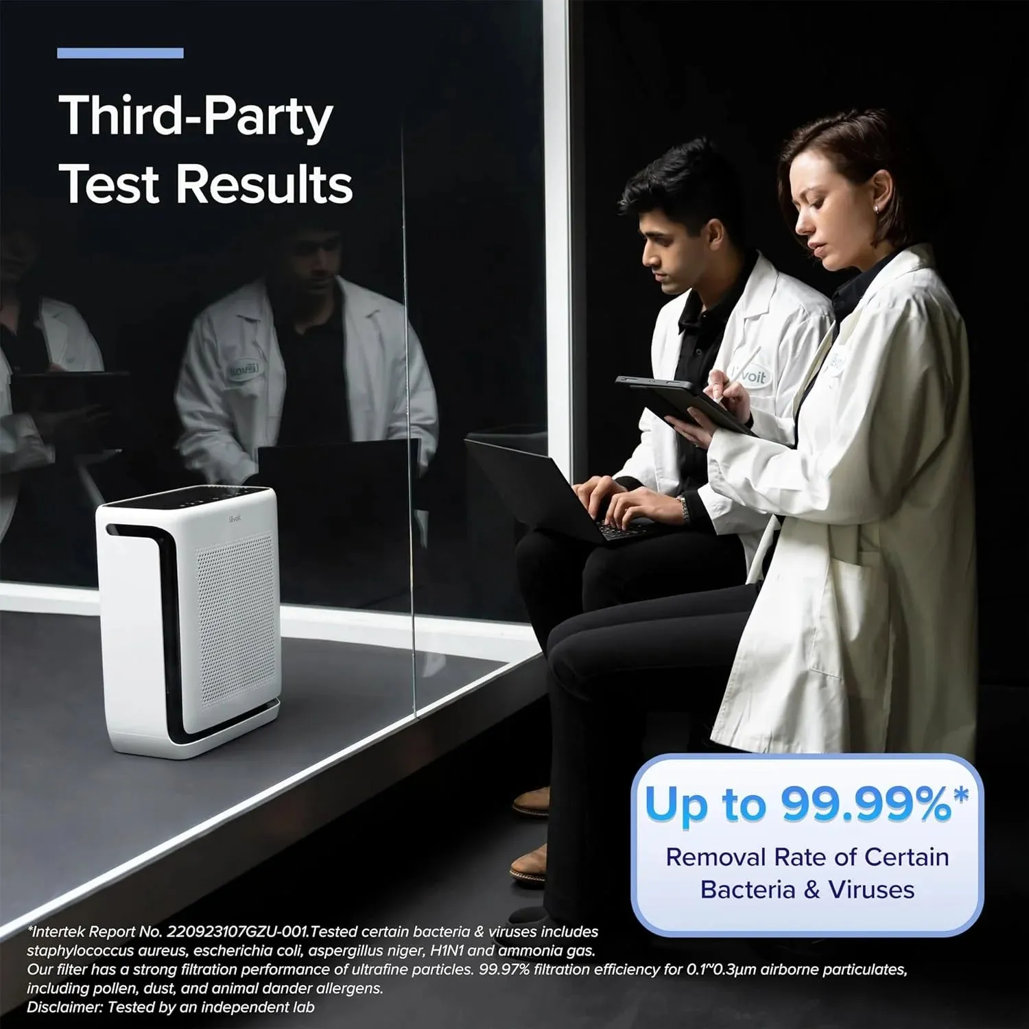 Levoit Vital 200S Smart True HEPA Air Purifier (White/Gray)