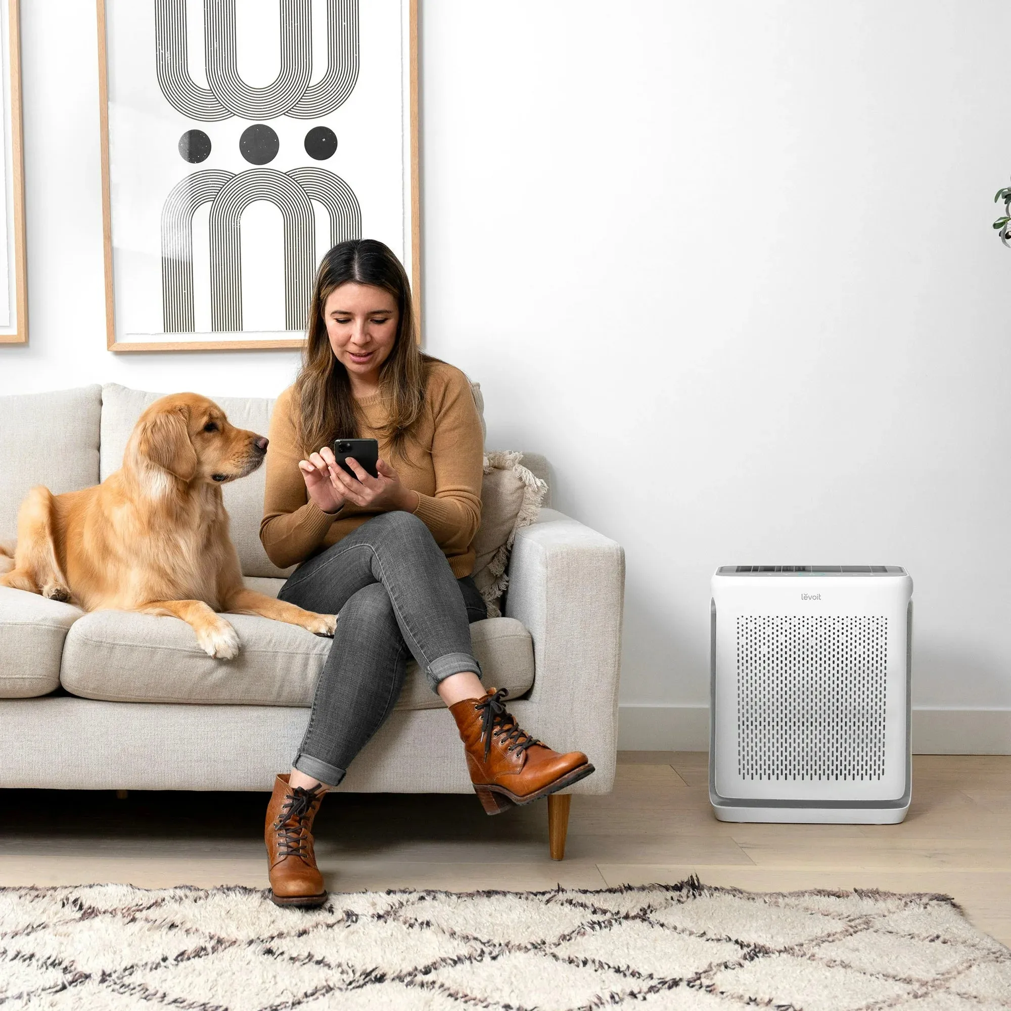 Levoit Vital 200S Smart True HEPA Air Purifier (White/Gray)