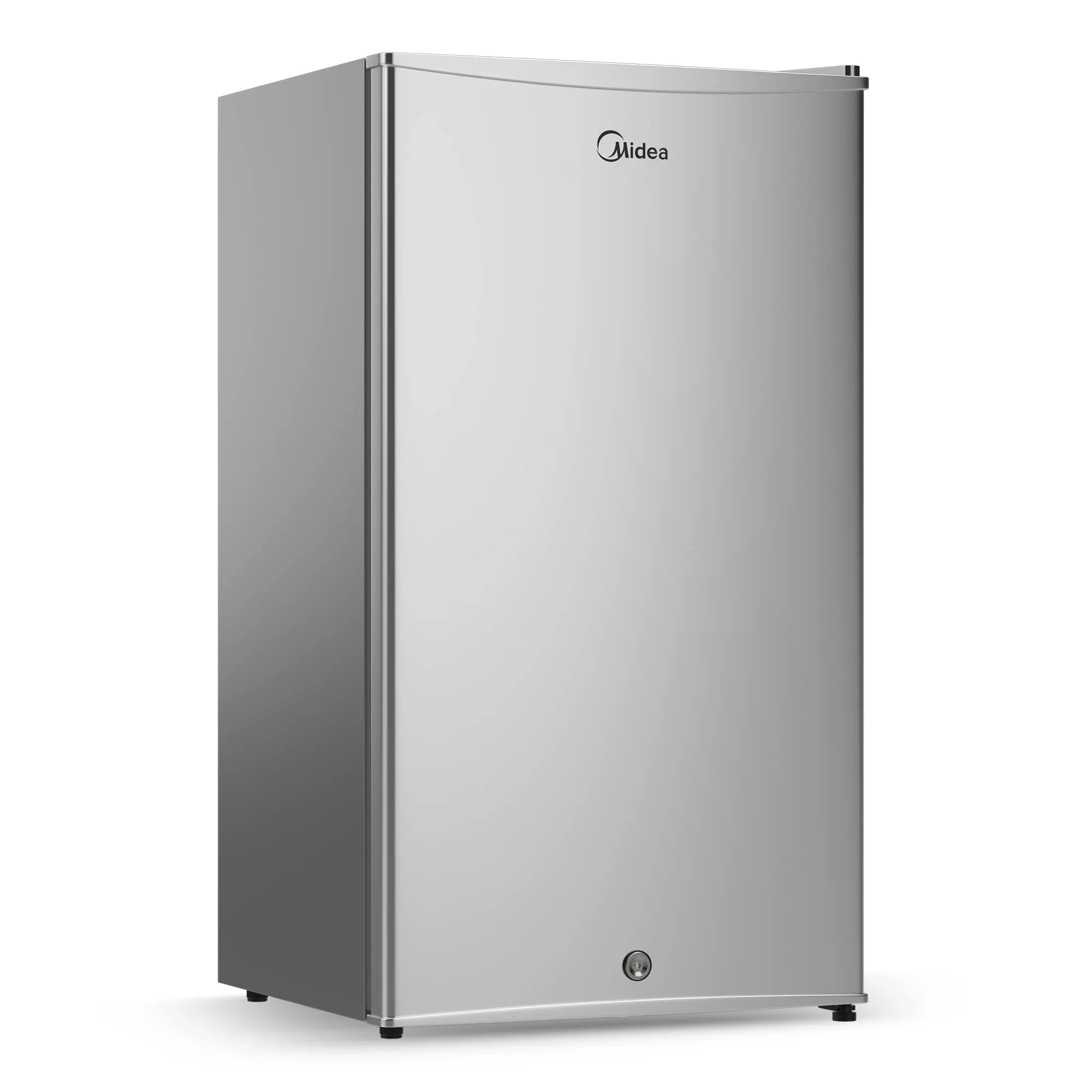 Midea 120L Single Door Refrigerator with Separate Chiller Compartment, 2L Bottle Holder, Adjustable Legs, 5 Year Compressor Warranty, Mini Fridge for Kitchen, Bedroom, Office & Bar, MDRD133FGE