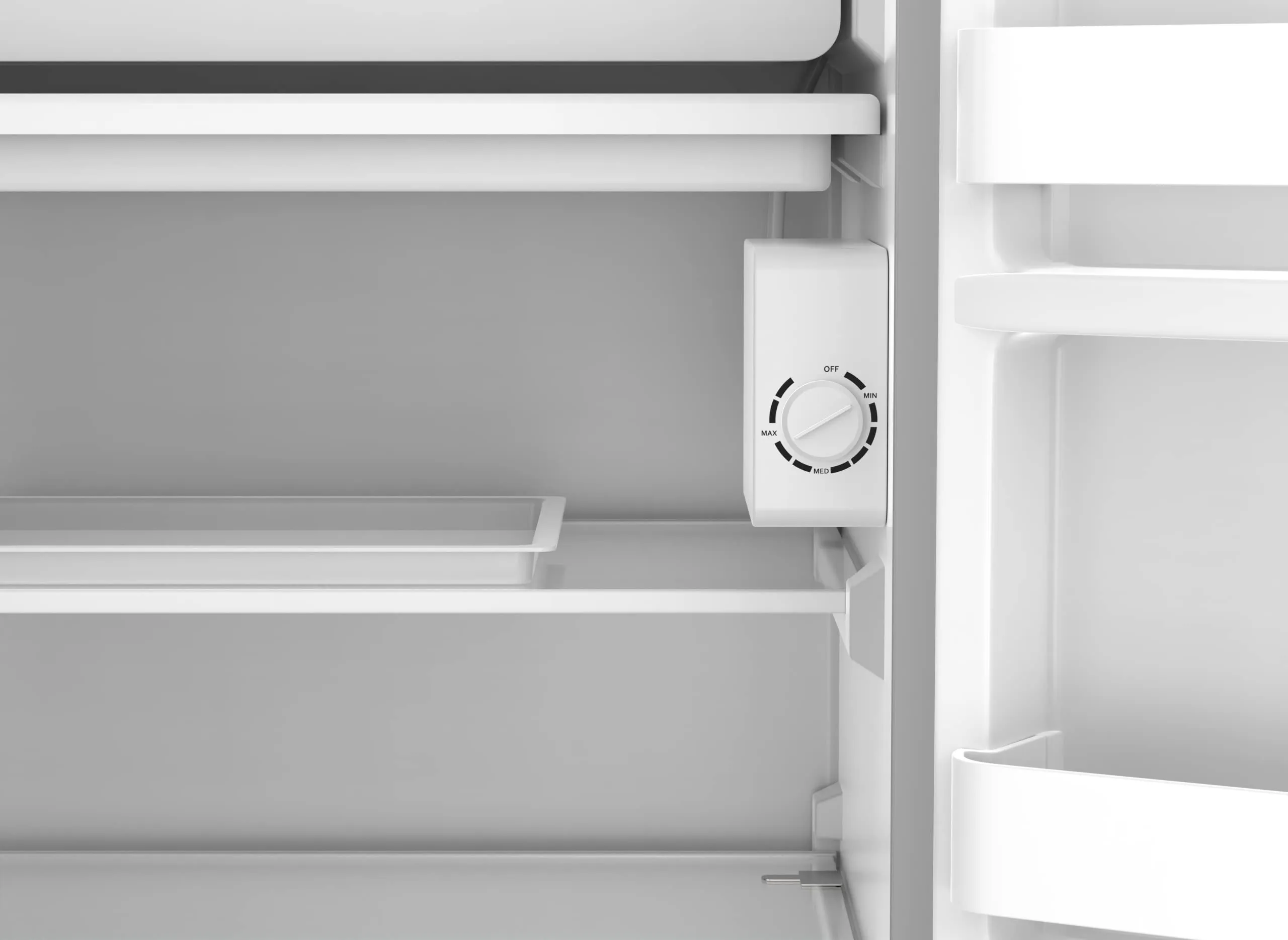 Midea 120L Single Door Refrigerator with Separate Chiller Compartment, 2L Bottle Holder, Adjustable Legs, 5 Year Compressor Warranty, Mini Fridge for Kitchen, Bedroom, Office & Bar, MDRD133FGE
