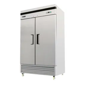 Migali - C-2FB-35-HC, Commercial 39" 2 Solid Door Reach-In Freezer 35 cu. ft.