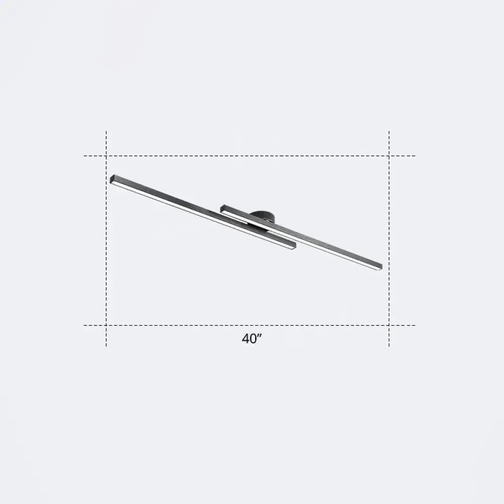 Minimalistic Acrylic LED Ceiling Mount Lamp for Living Room: Radial Flush Light Fixture