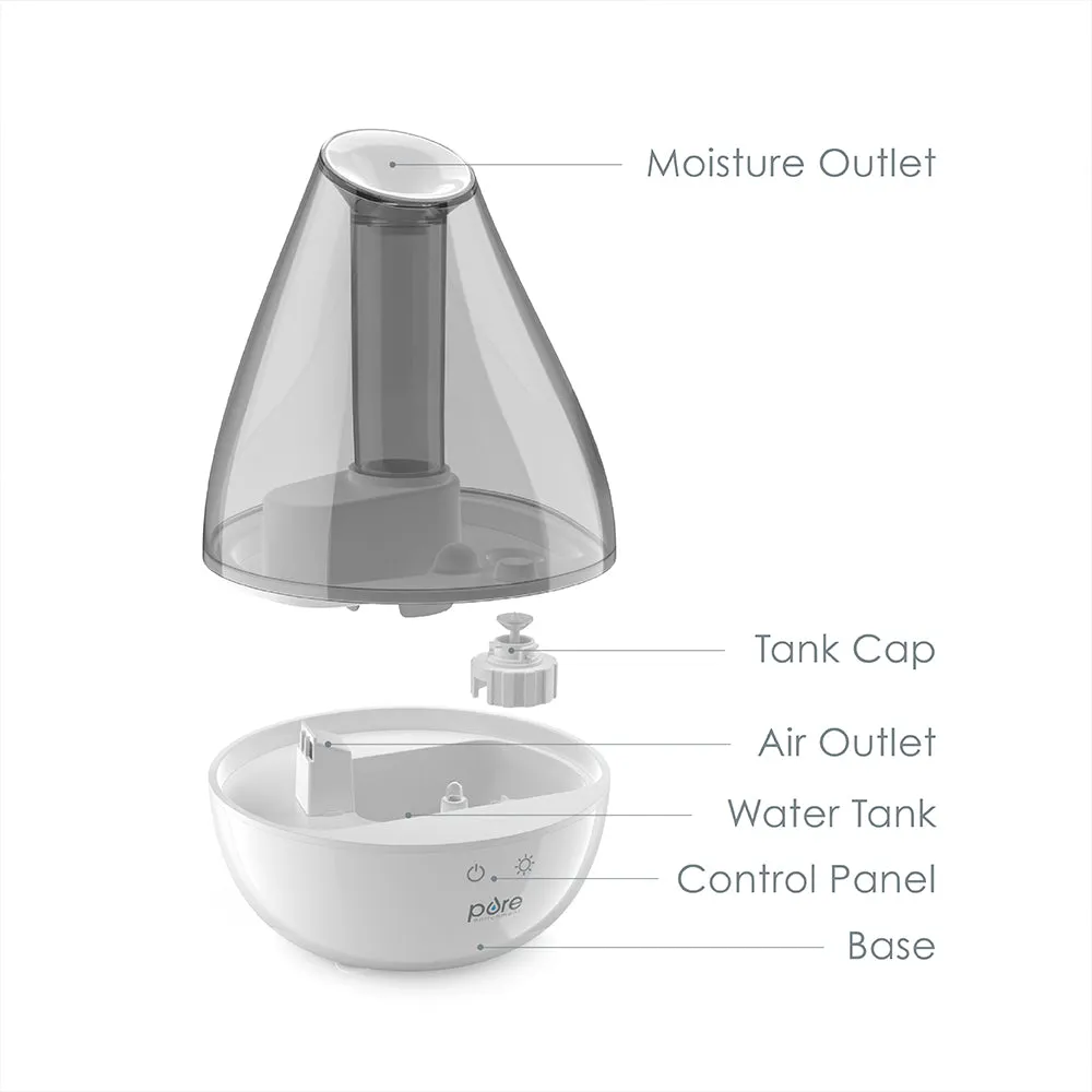 MistAire™ Drop Ultrasonic Cool Mist Humidifier