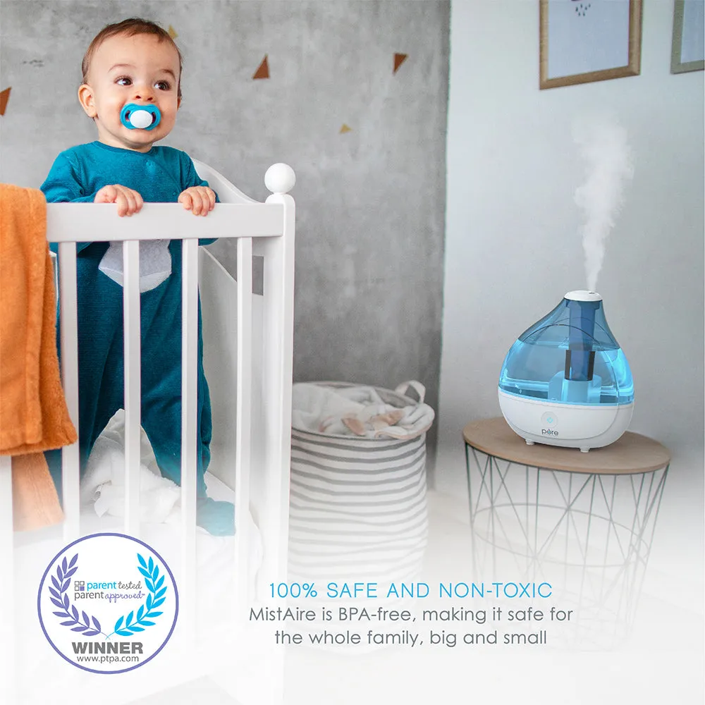 MistAire™ Studio & Ultrasonic Cool Mist Humidifier Bundle