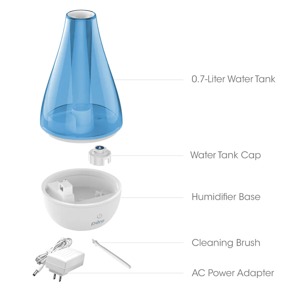 MistAire™ Studio & Ultrasonic Cool Mist Humidifier Bundle