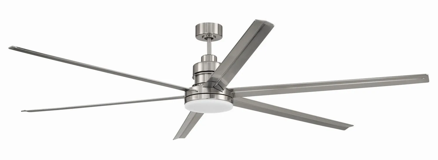 Mondo 80" Ceiling Fan in Brushed Polished Nickel