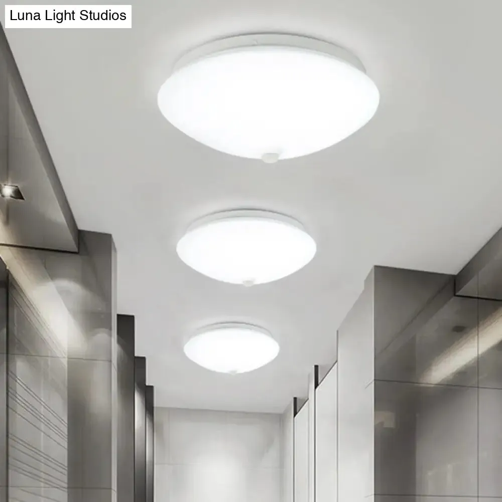 Motion-Sensing Cap Shape LED Flush Ceiling Light for Hallway